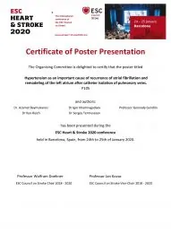 HEART & STROKE 2020 _ Poster Certificate